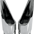 Load image into Gallery viewer, Baron Custom Accessories Family Jewel Exhaust Tip - Chrome - Scalloped BA-1100-01 - Side View