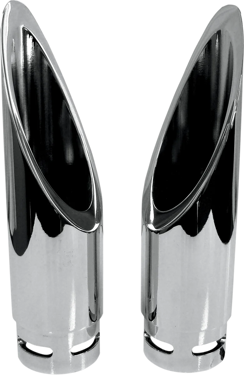 Baron Custom Accessories Family Jewel Exhaust Tip - Chrome - Scalloped BA-1100-01 - Installation View