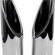 Load image into Gallery viewer, Baron Custom Accessories Family Jewel Exhaust Tip - Chrome - Xtreme Slash BA-1100-00 - Side View