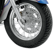Load image into Gallery viewer, Baron Custom Accessories Fork Bullets/Axle Nut Covers - Chrome BA-7800U - Side View