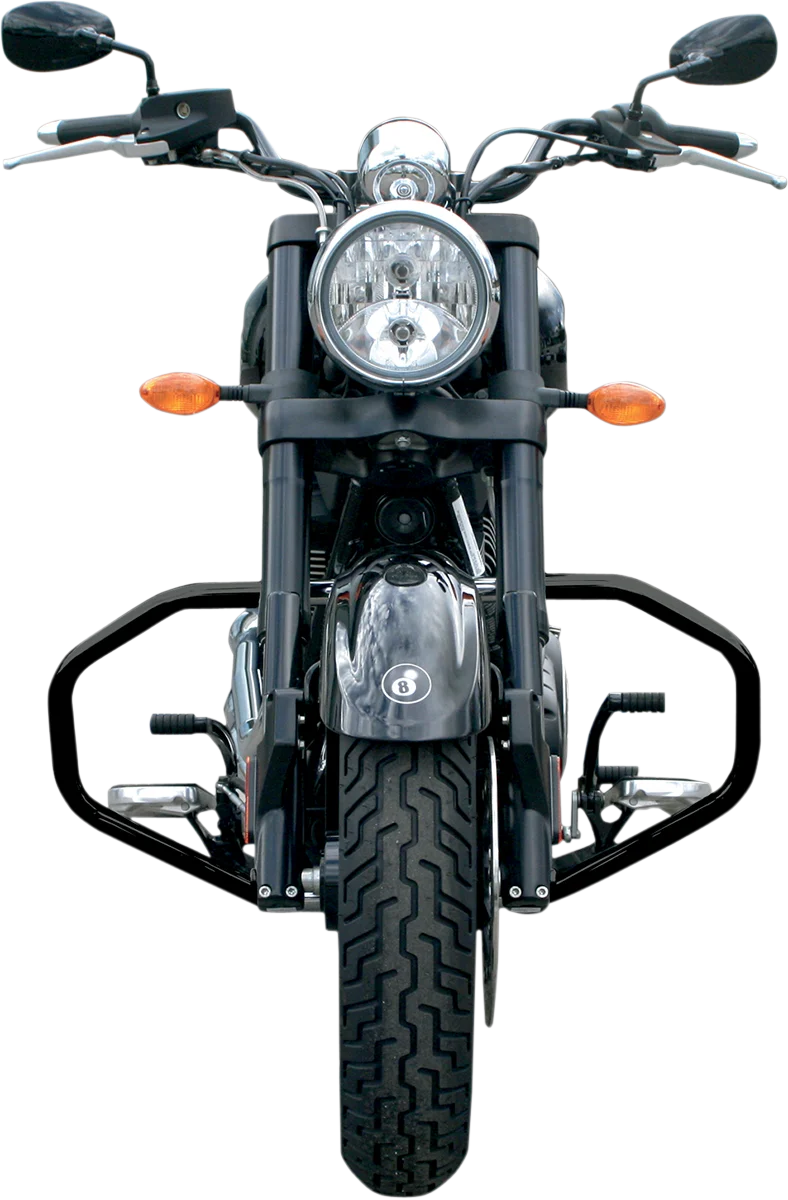 Baron Custom Accessories Highway Bar - Black - Victory BA-7130-00B - Side View