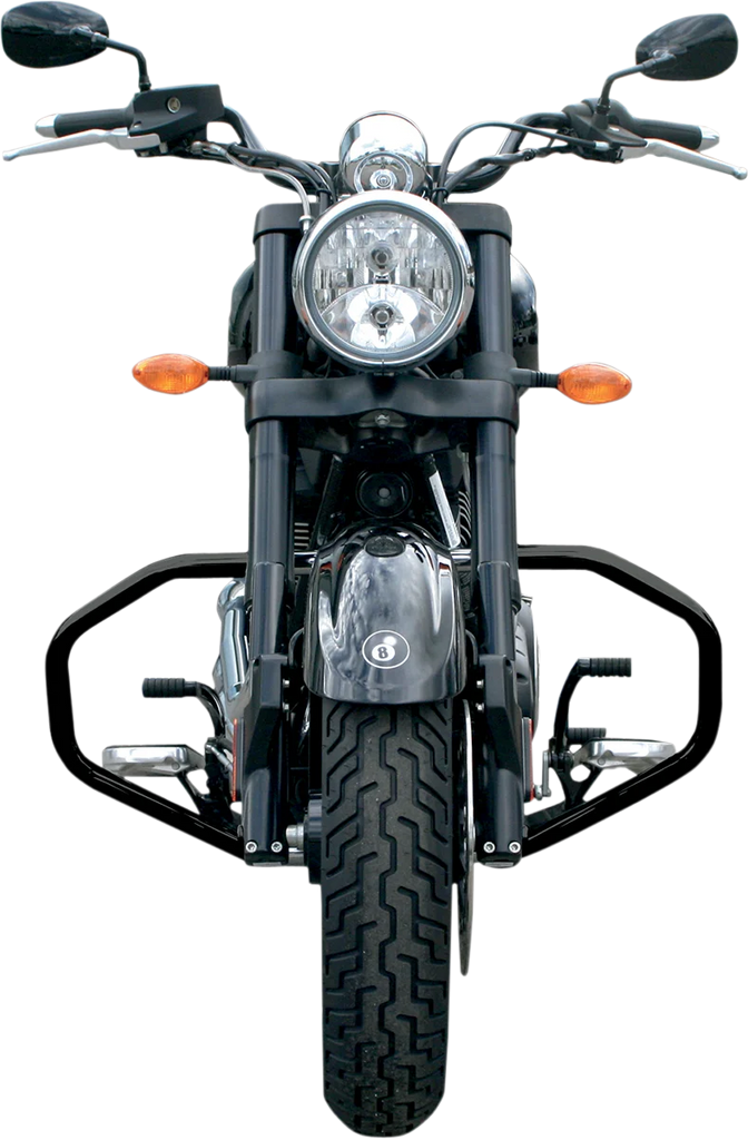 Baron Custom Accessories Highway Bar - Black - Victory BA-7130-00B - Side View