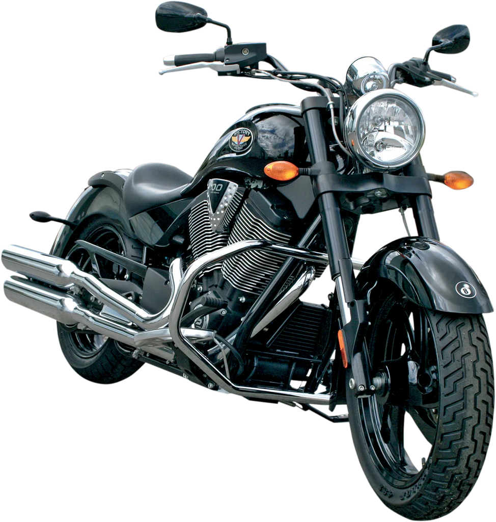 Baron Custom Accessories Highway Bar - Chrome - Victory BA-7130-00 - Side View