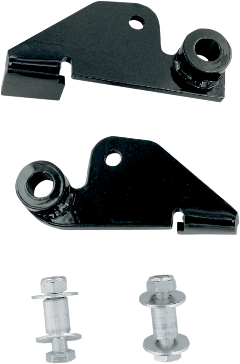 Baron Custom Accessories Rear Shock Drop Bracket Lowering Kit - Black - Lowers 1.50" - '07-'09 VT750C2 BA-7500-66 - Side View