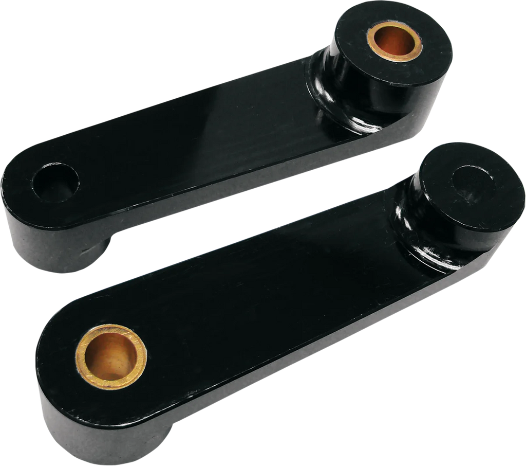 Baron Custom Accessories Rear Shock Drop Bracket Lowering Kit - Black