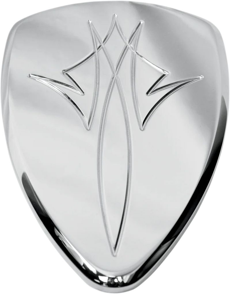 Baron Custom Accessories Replacement BAK Air Cleaner Cover - Pinstripe - Chrome BA-2800-13 - Main Product View
