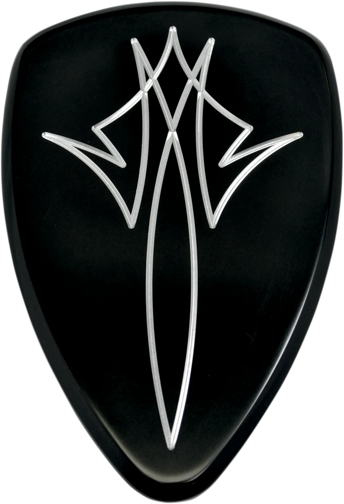 Baron Custom Accessories Replacement BAK Air Cleaner Cover - Pinstripe - Chrome BA-2800-13 - Detail View