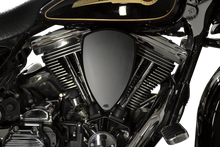 Load image into Gallery viewer, Baron Custom Accessories Replacement BAK Air Cleaner Cover - Smooth - Black BA-2800-00B - Side View