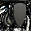 Load image into Gallery viewer, Baron Custom Accessories Replacement BAK Air Cleaner Cover - Smooth - Black BA-2800-00B - Back View