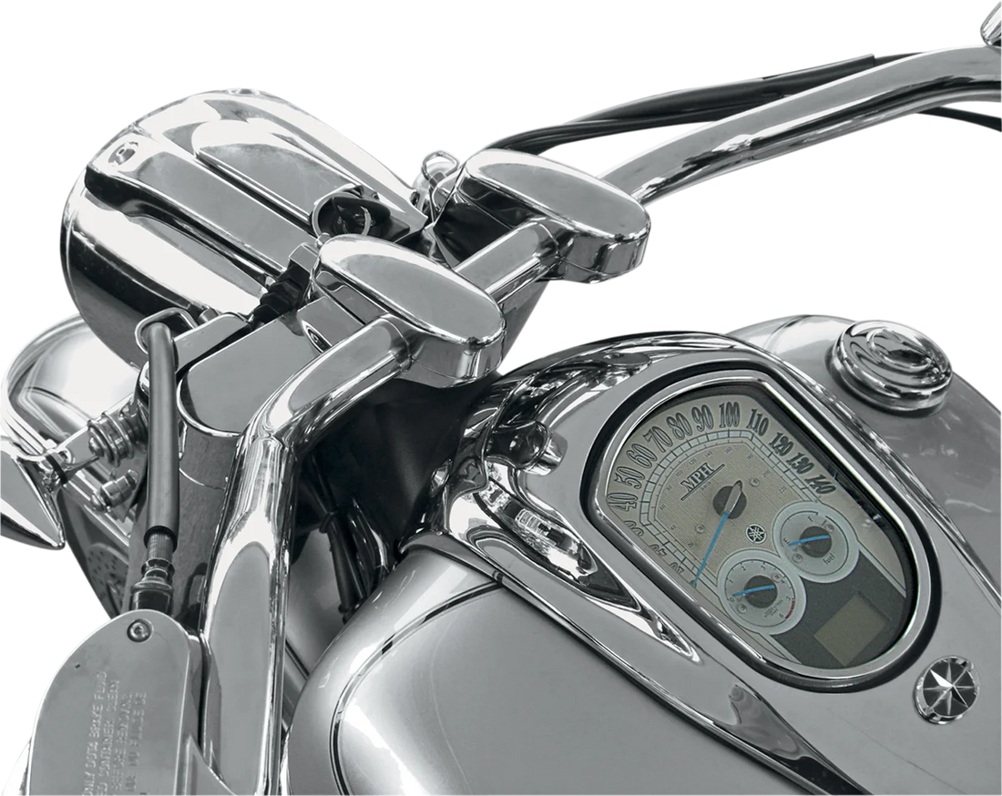 Baron Custom Accessories Risers - Liner - Chrome BA-7422-00 - Side View