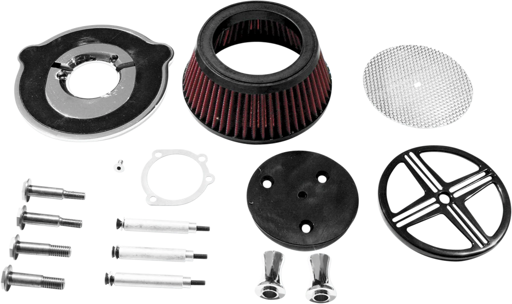 Baron Custom Accessories xXx Big Air Kit - Black BA-2341-00B - Back View