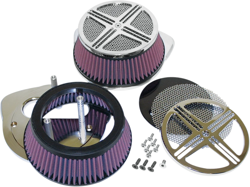 Baron Custom Accessories xXx Big Air Kit - Chrome BA-2381-00 - Side View
