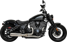 Load image into Gallery viewer, Bassani 2-into-1 Exhaust System - Stainless Steel 8H12SS - Back View