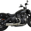 Load image into Gallery viewer, Bassani 2-into-1 Exhaust System - Stainless Steel 8H12SS - Installation View