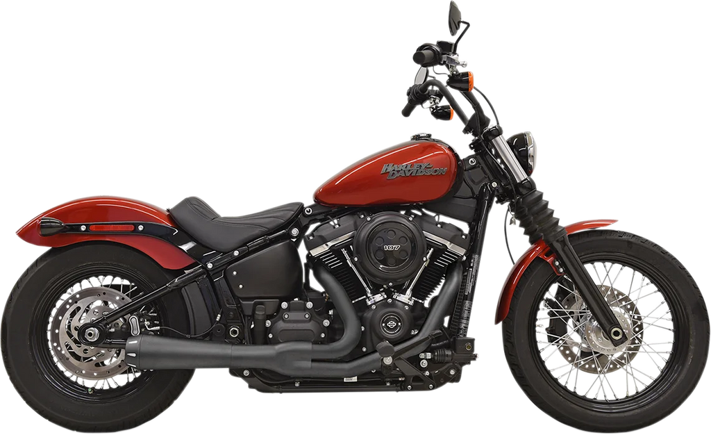 Bassani 2-into-1 Road Rage Exhaust System - Black 1S72RB - Main Product View