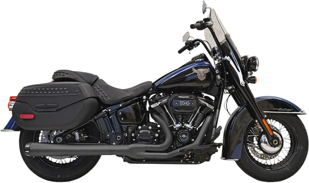 Bassani 2-into-1 Road Rage Exhaust System - Black 1S91RB - Main Product View
