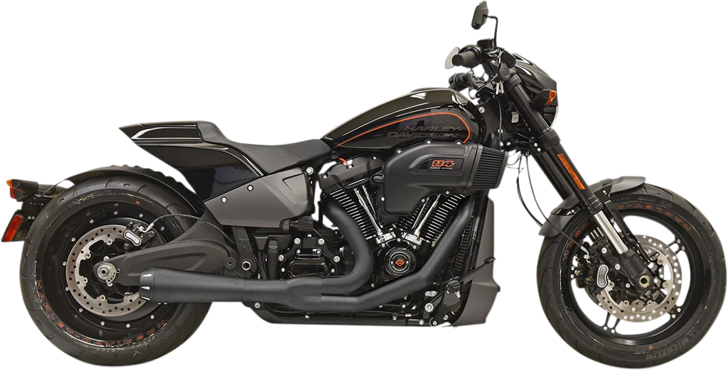 Bassani 2-into-1 Road Rage Exhaust System - Black 1S94RB - Main Product View