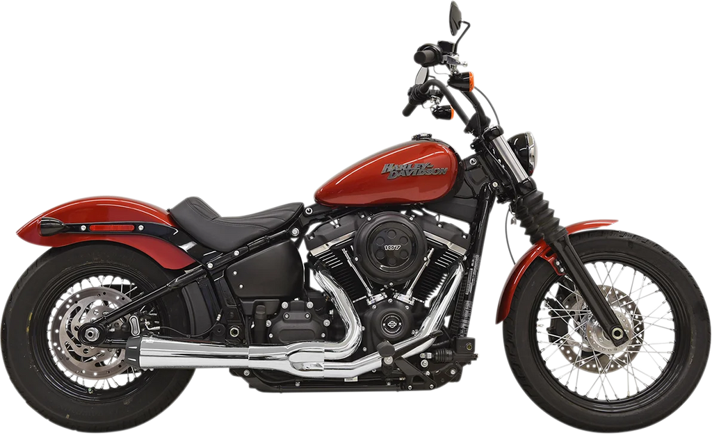 Bassani 2-into-1 Road Rage Exhaust System - Chrome 1S72R - Main Product View