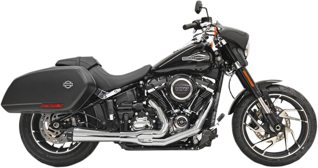 Bassani 2-into-1 Road Rage Exhaust System - Chrome 1S81R - Main Product View