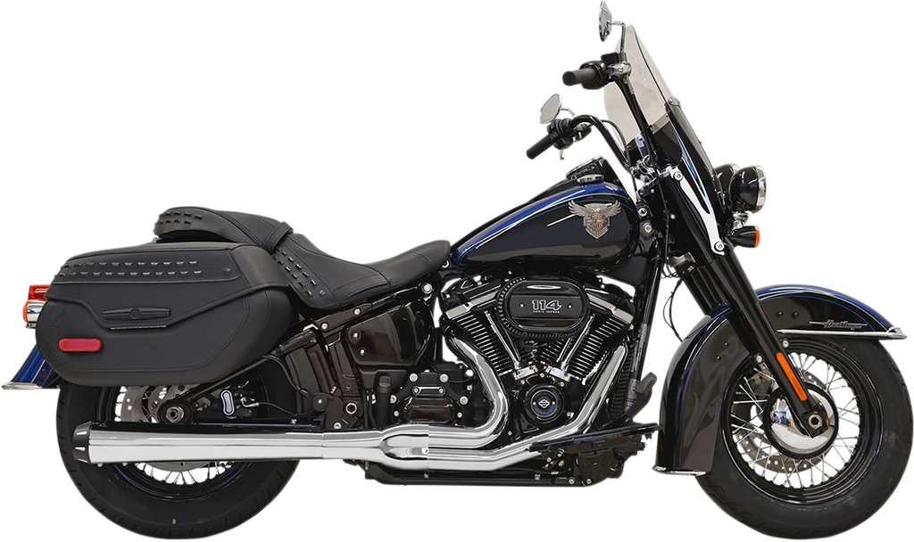 Bassani 2-into-1 Road Rage Exhaust System - Chrome 1S91R - Main Product View