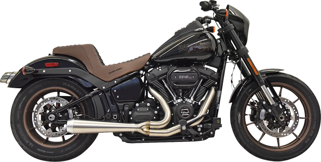 Bassani 2-into-1 Road Rage III Exhaust System - 49-State - Stainless 1S72SSE - Side View