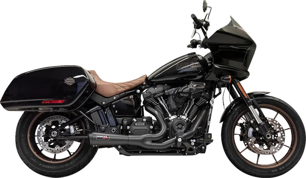 Bassani 2-into-1 The Ripper Short Road Rage Exhaust System - Black 1S74RBE - Main Product View