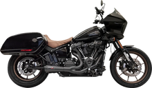 Load image into Gallery viewer, Bassani 2-into-1 The Ripper Short Road Rage Exhaust System - Black 1S74RBE - Main Product View