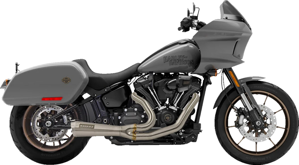 Bassani 2-into-1 The Ripper Short Road Rage Exhaust System - Black 1S74RBE - Side View