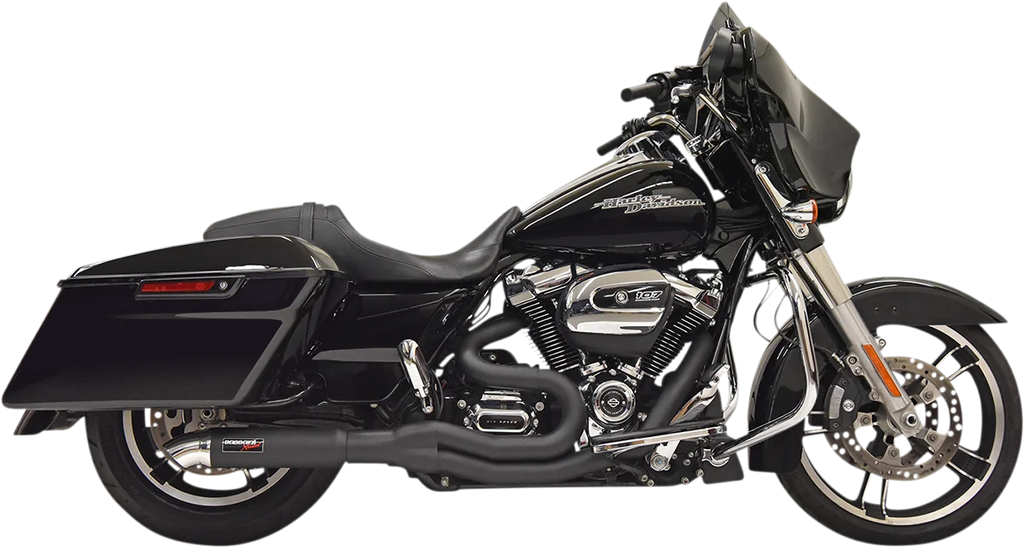 Bassani 2:1 Exhaust - Black 1F88B - Main Product View