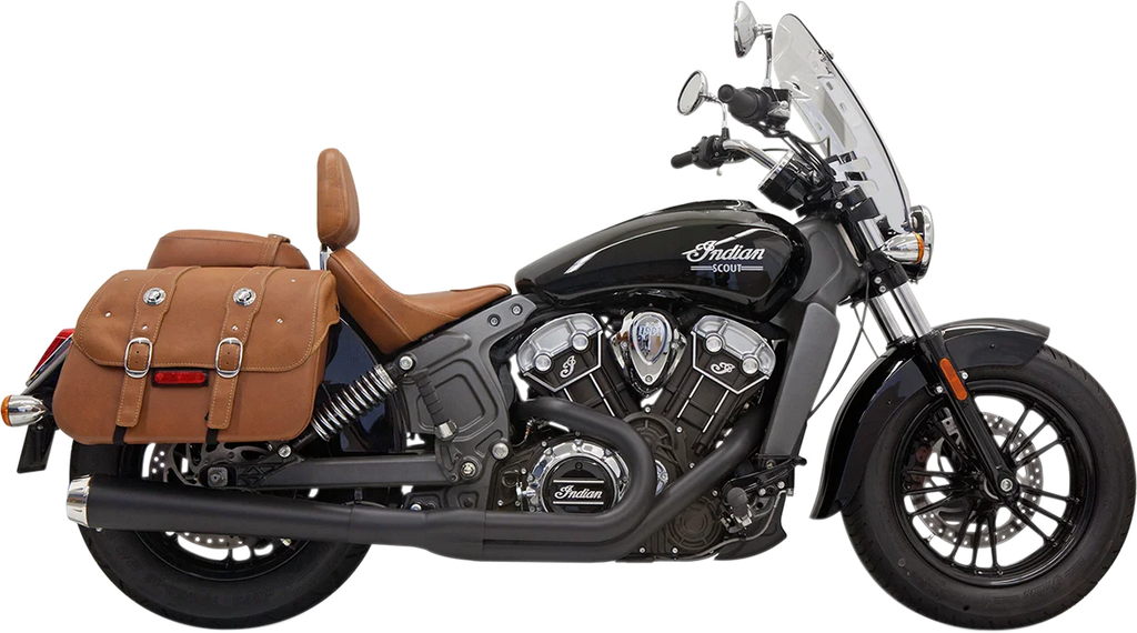 Bassani 2:1 Exhaust - Black - Long - Scout 8S11JB - Main Product View