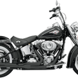 Load image into Gallery viewer, Bassani 2:1 Exhaust - Black - Long - Softail 12121J - Main Product View