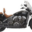 Load image into Gallery viewer, Bassani 2:1 Exhaust - Black - Short - Scout 8S12JB - Main Product View