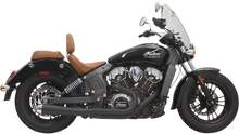 Load image into Gallery viewer, Bassani 2:1 Exhaust - Black - Short - Scout 8S12JB - Main Product View