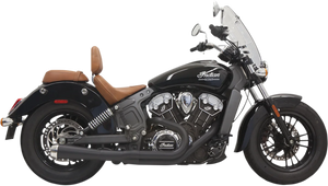 Bassani 2:1 Exhaust - Black - Short - Scout 8S12JB - Main Product View