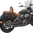 Load image into Gallery viewer, Bassani 2:1 Exhaust - Black - Short - Scout 8S12JB - Side View
