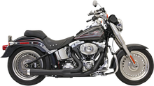 Load image into Gallery viewer, Bassani 2:1 Exhaust - Black - Short - Softail 12122J - Main Product View