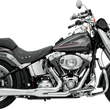 Load image into Gallery viewer, Bassani 2:1 Exhaust - Black - Short - Softail 12122J - Side View
