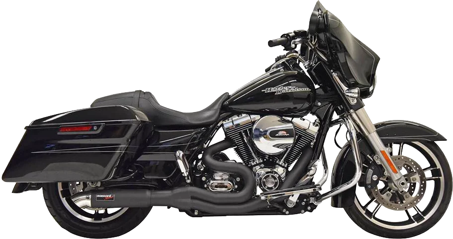 Bassani 2:1 Exhaust - Chrome 1F88C - Side View