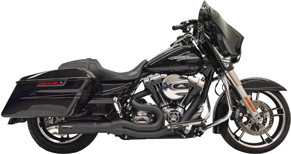 Bassani 2:1 Exhaust - Chrome 1F88C - Side View