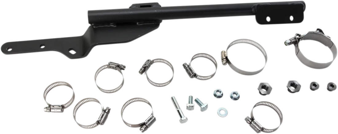 Bassani 2:1 Exhaust - Chrome - Megaphone - Long - '91-'05 FXD 13311R - Back View