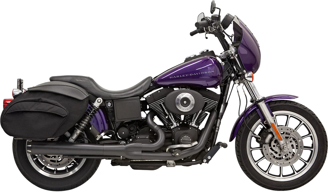 Bassani 2:1 Exhaust - Chrome - Megaphone - Long - '91-'05 FXD 13311R - Installation View