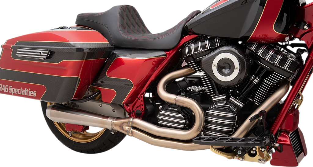 Bassani 2:1 Exhaust - Stainless Steel 1F22SS - Side View
