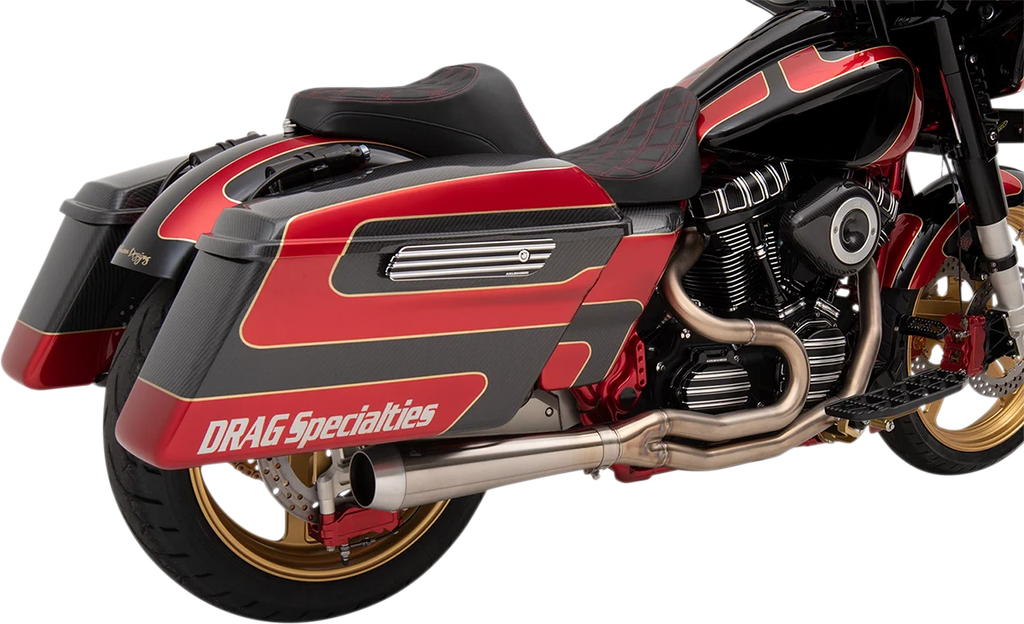 Bassani 2:1 Exhaust - Stainless Steel 1F22SS - Back View