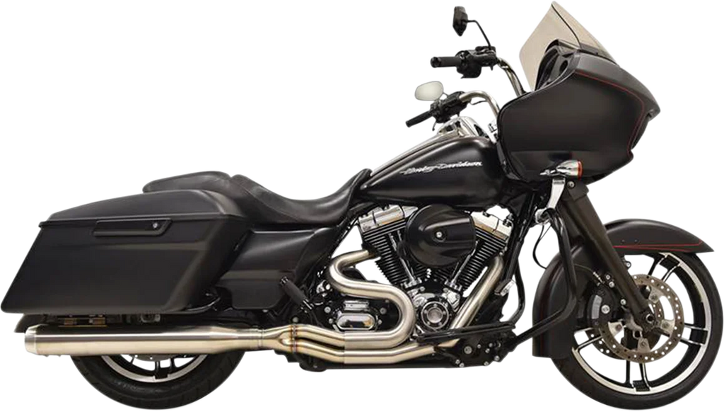 Bassani 2:1 Exhaust - Stainless Steel - Straight Can 1F18SS - Main Product View