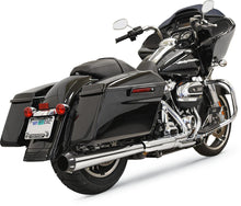 Load image into Gallery viewer, Bassani 2:1 Muffler - Black - Megaphone 1F17RB - Side View