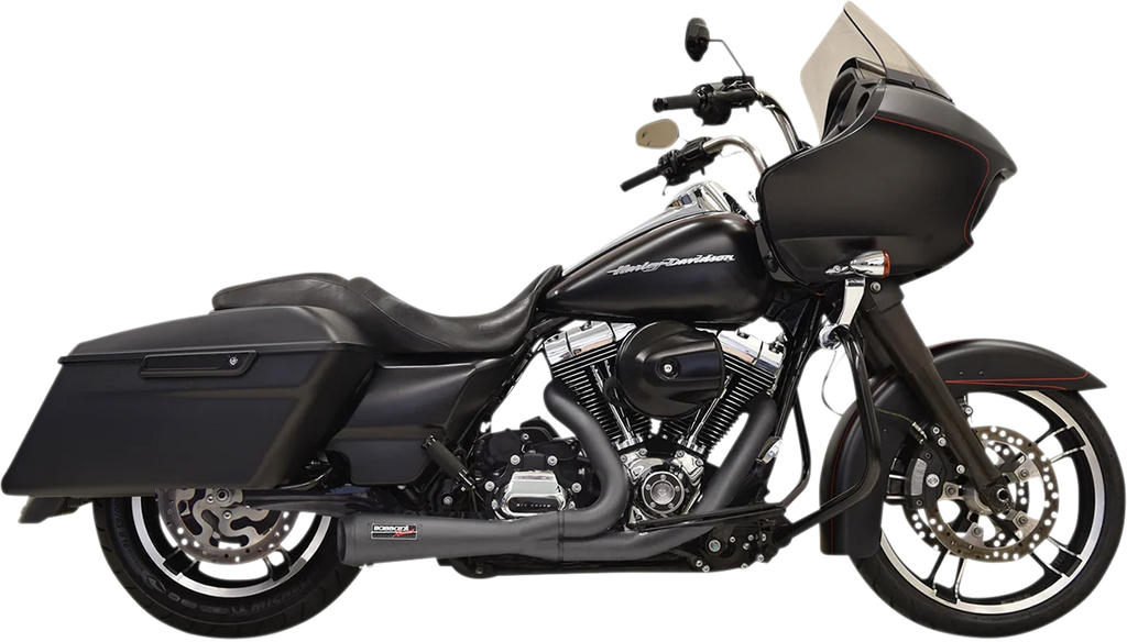 Bassani 2:1 Short Exhaust - Black 1F52RB - Main Product View