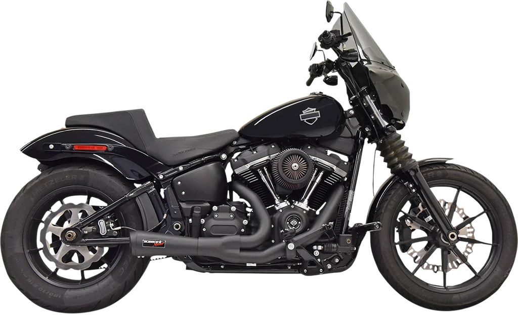Bassani 2:1 Short Exhaust - Black 1S73B - Main Product View