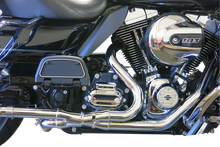 Load image into Gallery viewer, Bassani 2x2 Chrome Headpipes 1F14A - Side View
