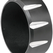 Load image into Gallery viewer, Bassani 3" Endcap - Black - Fluted BE30T