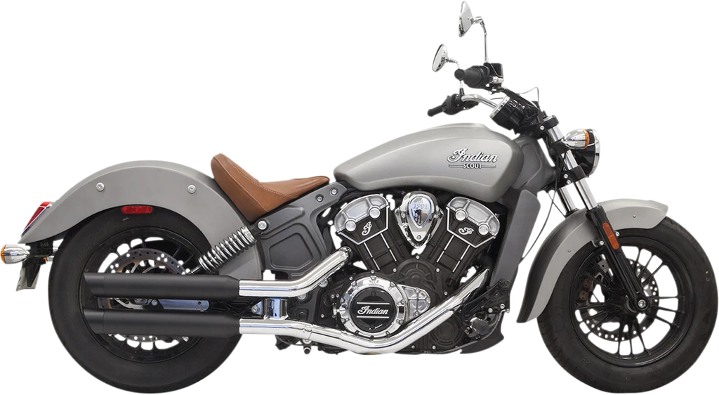 Bassani 3" Mufflers - Black - Scout 8S17BSB - Main Product View